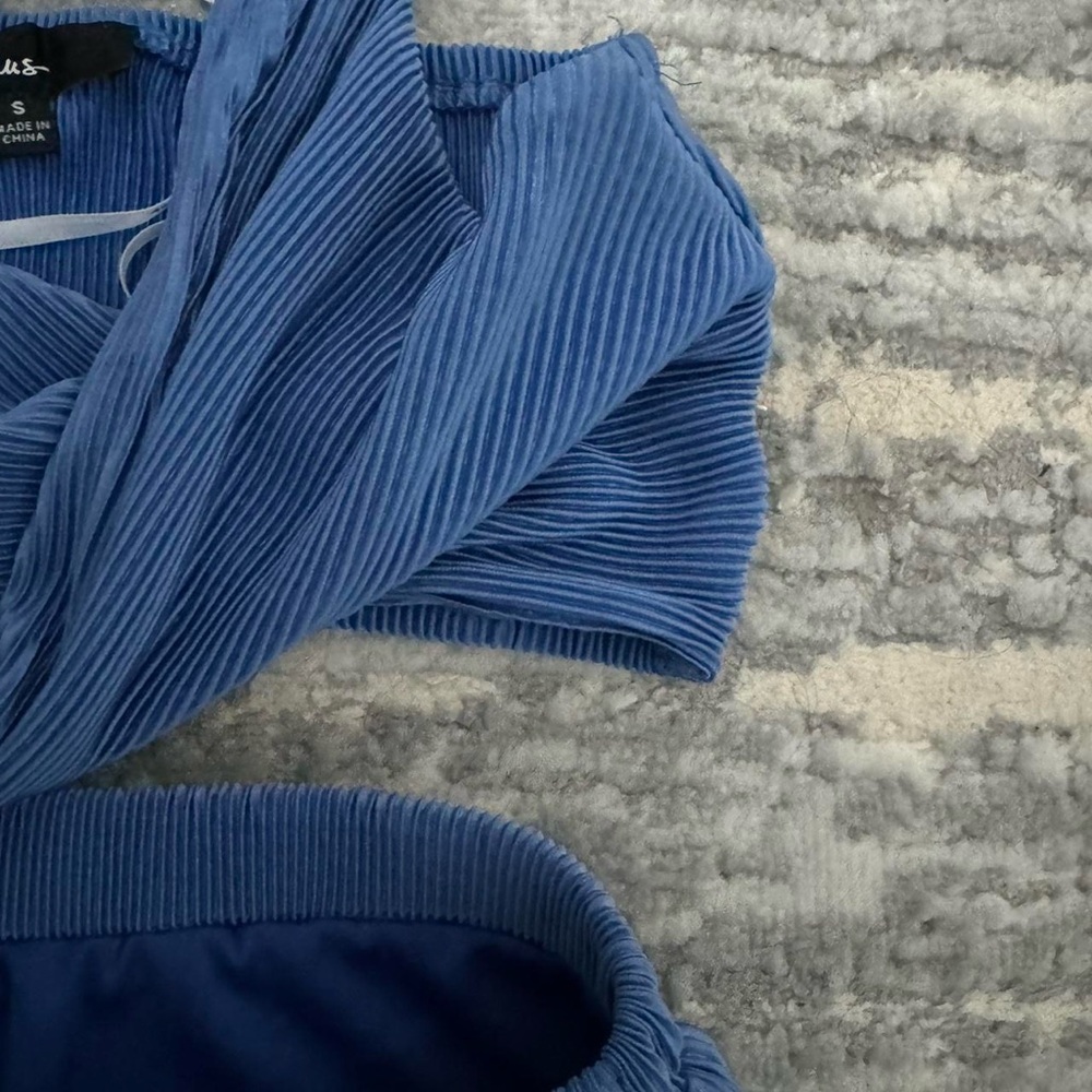 Lulu Blue Ribbed Set - Picture 6 of 6